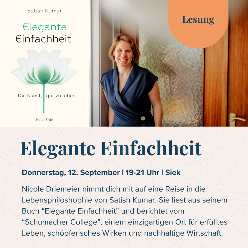 Elegante Einfachheit | Lesung | 12.09.2024 | 19-21 Uhr