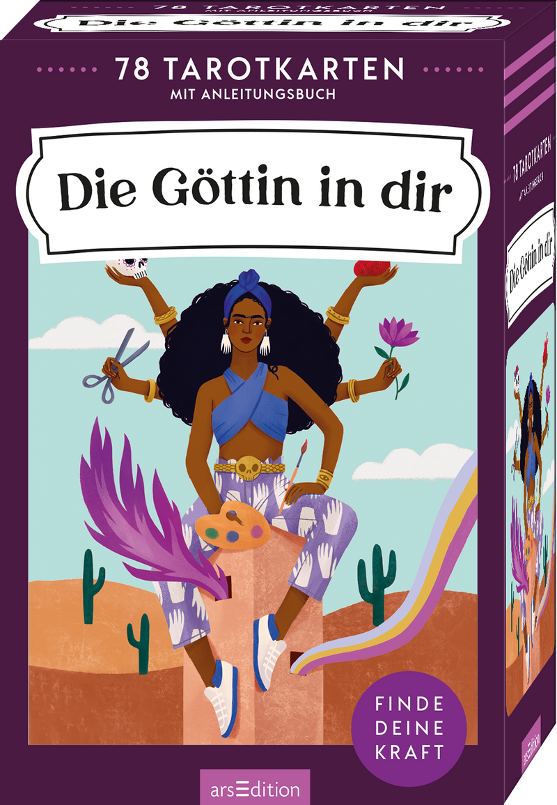 Die Göttin in dir | 78 Tarotkarten mit Anleitungsbuch